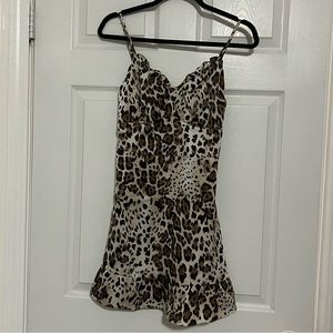 Cheetah/Leopard Print Mini Dress